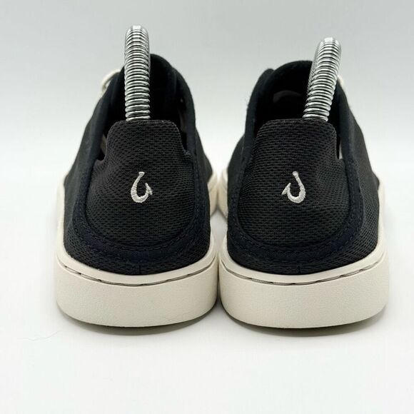 OluKai Pehueali Black Lace Up Slip On Sneakers - Women’s US 7 - Picture 4 of 11